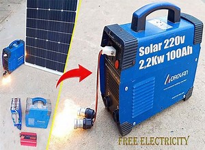 112K views · 1K reactions | Fk Tech How I Build Free 2200Wh DIY solar generator DIY Solar Generator | April Full | Facebook