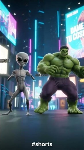 alien dance VS hulk #shorts #hulk