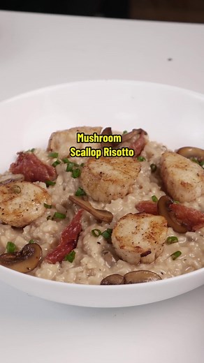 Mushroom Truffle Scallop Risotto Recipe
