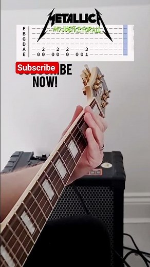 Guitar lesson with tab for Metallica And Justice for all #guitar #metal #guitarlesson
