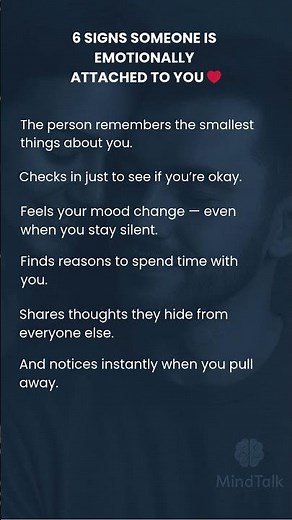 6 Signs Someone Is Emotionally Attached to You ❤️