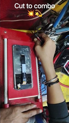 how to cut combo lcd and touch cut #smartphone #connection #lcd #screen #cutcombo#repair#automobile