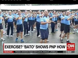 2.2M views · 14K shares | Here's PNP Chief Ronald Dela Rosa leading the war against fat in Camp Crame. This is part of the PNP's health and physical fitness program. www.cnn.ph | NewsWatch Plus Philippines | Facebook