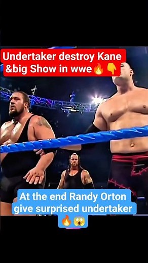 Undertaker DESTROYS Kane & Big Show 😱🔥 #WWE #shorts