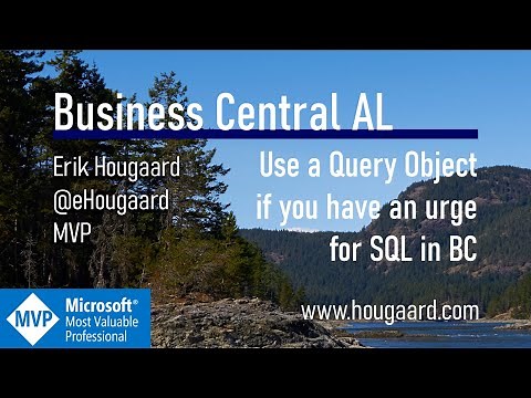 Use a Query Object if you have an urge for SQL in Business Central