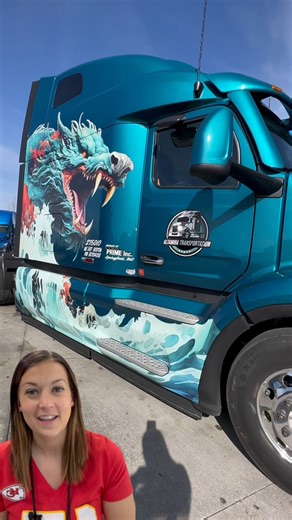 5.6K views · 134 reactions | Coolest Truck on the Yard - Week 40! Ernesto designed his truck based on a TV show he used to watch as a kid! #truckingcompany #trucking #truckinglife #truckdriver #truck #peterbilt #2025 | Prime Inc. | Facebook