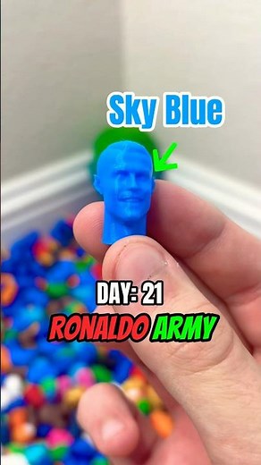 Day 21 of 3D printing a Ronaldo for every subscriber! #3dprinting
