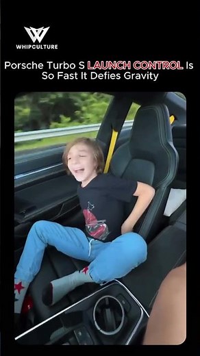 Kid Tries Porche’s Launch Control