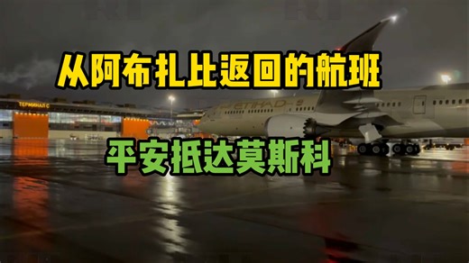 载有俄公民从阿布扎比返回的航班平安抵达莫斯科
