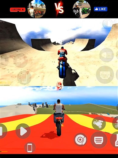 Indian bike driving 3D 🥷 VS 🥶 Indian GT5 bike 3D 😱#gaming#viral