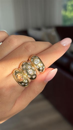 SHE. WHO. VINTAGE JEWELLERY. on Instagram: "Recently acquired rings 🥹 • 18ct old euro cut diamond etoile ring • 9ct starburst with 1ctw of natural diamonds • 18ct citrine and diamond beauty All claimed for 💛 Please msg me if one of these speaks to you and I will actively source more 🫶🏼"