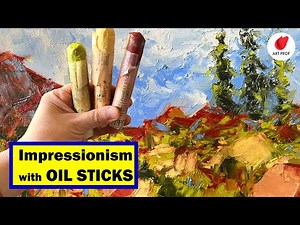 Secret to Impressionist Style Landscape with R&F Oil Pigment Sticks