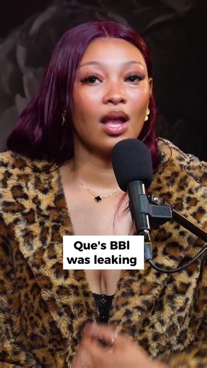Que's BBL was leaking 🙆😧#openchatspodcast #naquueda #BBL #leaking #relatable