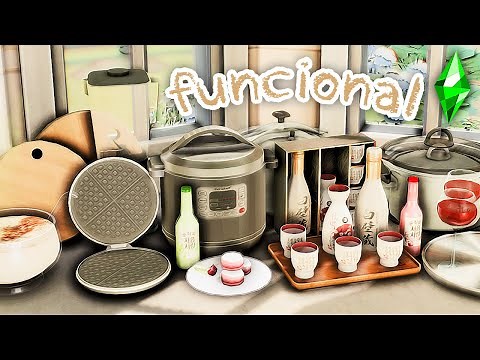 deixe seu the sims 4 mais realista com esses itens funcionas 🍲 (air fry, panela de pressão, etc...)
