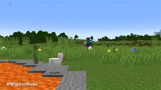 Minecraft TNT Volcano House Build Challenge