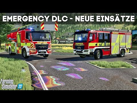 LS22 - New missions in the Emergency Pack! Oil spill, tree on road and more! 😍🚒
