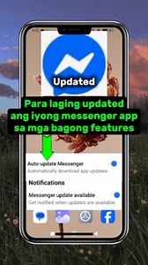 81K views · 860 reactions | Para laging updated ang messenger app mo sa bagong features. #Messenger #Updated #Features #tutorialvideo | Musbe Reel | Facebook