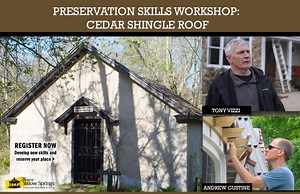 Learn Roofing & Preservation Skills at Two-Day Workshop
