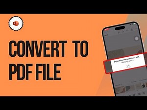 How to Convert PowerPoint to PDF File in iPhone