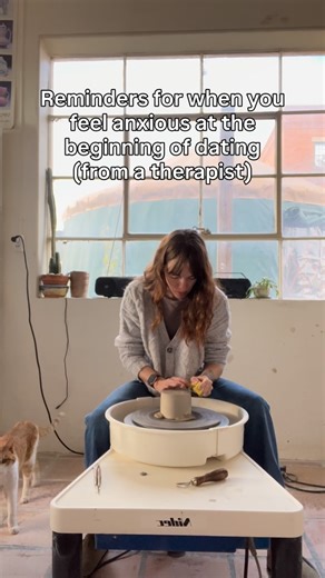 Emma | Anxiety & Attachment 🌸 on Instagram: "Early dating has a way of activating parts of us we thought were “healed.” Suddenly you are overthinking texts, scanning for signs, and wondering what everything means. That does not mean you are doing dating wrong. It means your nervous system is responding to novelty, uncertainty, and the hope of connection. Here are some reminders to come back to when anxiety starts getting loud: 1. Anxiety does not mean something is wrong. New connection activate