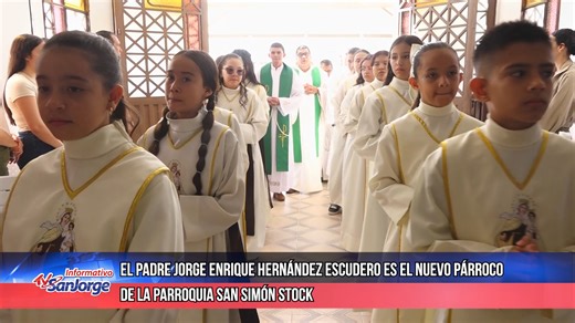 El padre Jorge Enrique Hernández Escudero es el nuevo párroco de la parroquia San Simón Stock | Tv San Jorge