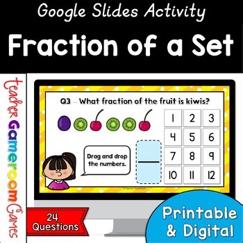 Fractions of a Set Google Activity | Digital Resources | Math Activities