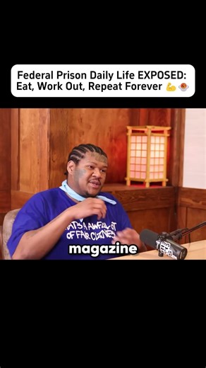 Federal Prison Day to Day Work Out Eat Fish Soup Rice Beans and Coffee