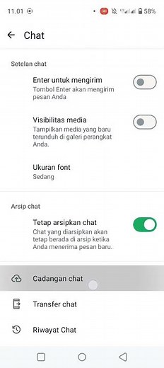 Cara cadangkan chat WhatsApp ke google drive