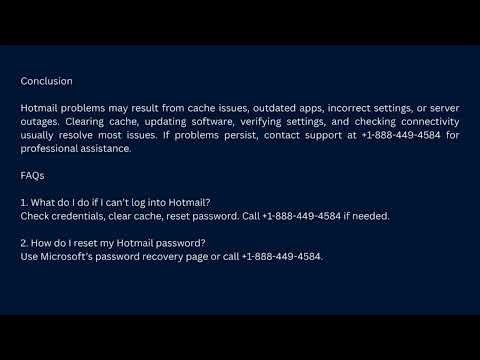 Why is my HotMail not loading or working properly?
