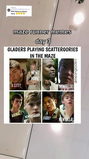 Exploring Maze Runner Memes Day 3 Reply