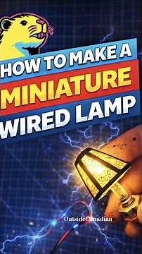 How to Make a Miniature Wired Lamp With Shade From Scratch Beginner DIY Diorama Build Light Room LED