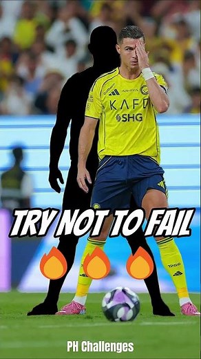 TRY NOT TO FAIL 🔥⚽ | CR7 CHALLENGE | 90% LOSE THIS #shorts #shortsfeed #ronaldo #football #portugal