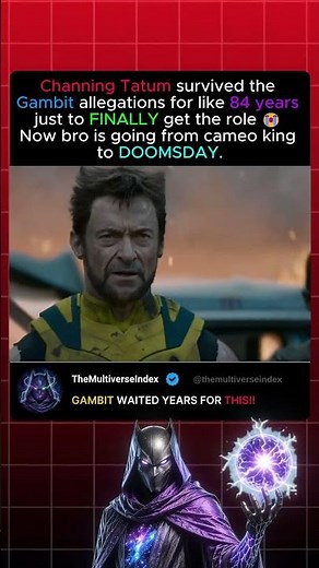 Channing Tatum Survived Gambit Allegations for 84 Years to Finally Get the Role #gambit #xmen