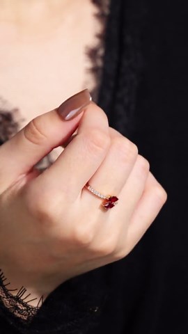 Pigeon Blood Red Ruby Ring,18k Solid Gold Ring, Unique Engagement Ring, Women Ruby Ring, Simple Ruby Ring, Gift for Her Ring for Women - Etsy