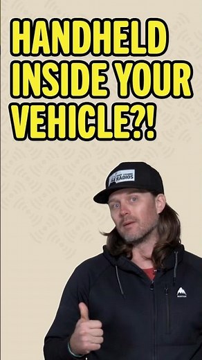 Handheld CB Radio inside your vehicle?