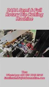Adhesive labels sticker DABA Semi＆Full Rotary Die Cutting Slitting Machine