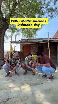 maths suicide 3 times in a day ‪@m2rentertainment‬ #dewashishm2r #comedy #trend #youtubeshorts #yt