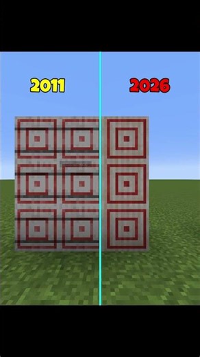 Minecraft 2011 vs 2026… This Evolution Is INSANE 🤯 #minecraft #shorts