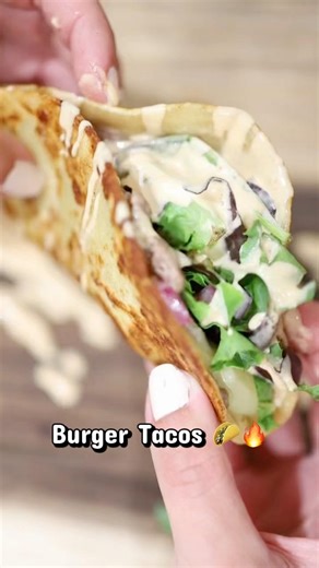 Burger Tacos in 10 Minutes 🌮 Easy High Protein Dinner