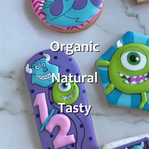 Monsters Inc Cookies – Custom Birthday Party Favors, Mike and Sulley Cookies, Kids Birthday Treats, Pixar Inspired Cookies - Etsy