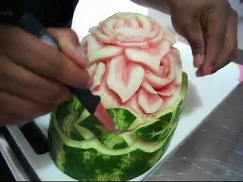 ☆ ARTE MUKIMONO 2. TALLADO DE FRUTAS (Con Sandía) ☆ Colegio de Chef & Sommelier ☆