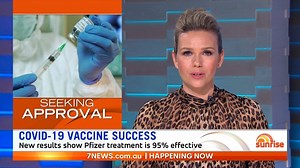 Pharmaceutical giant Pfizer has announced that its coronavirus vaccine was more than 95% effective in its massive Phase 3 trial. More on this story: https://7news.link/3kRfQdX | Sunrise