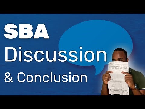 How to Write the Perfect SBA - Discussion & Conclusion