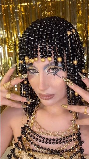 Cleopatra Makeup Tutorial✨#makeuptutorial #cleopatramakeup #creativemakeup❤️ #makeup