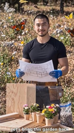 Building a Beautiful Butterfly House 🌼🦋 #shorts #Nature #Woodworking