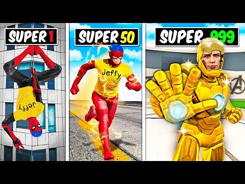 Jeffy Becomes EVERY SUPERHERO in GTA 5!