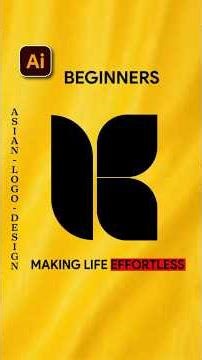 Adobe Illustrator 2026 Tips | K Monogram Logo Design for Branding