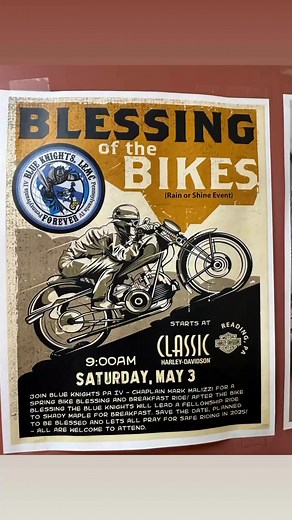 Blessing of the Bikes and breakfast ride today! | Blue Knights Pa IV "Law Enforcement" Motorcycle club