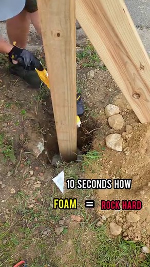 Expanding Foam better than concrete? For small repairs it might be #fixit #expanding #foam #tips #homerepair #4x4 #diyhome #hole #firmgrip #sika | Revive Home Tips