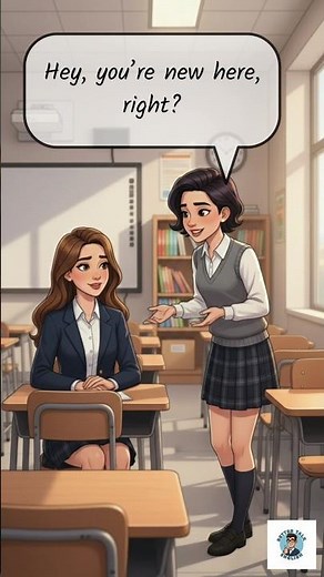 🎒 “Meeting a New Classmate” | Simple English Conversation | English Speaking Practice for Beginners